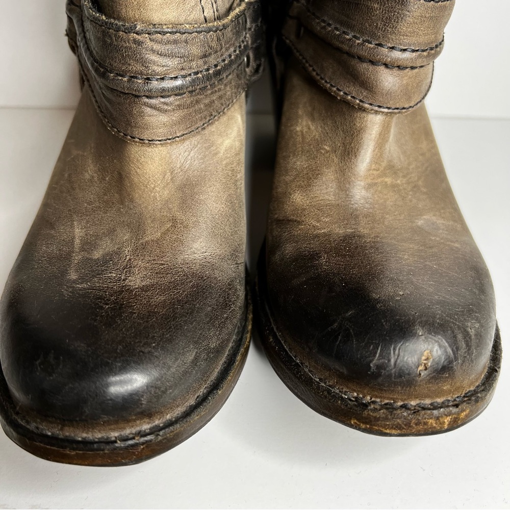 Brown Leather Women's Boots - Picture 5 of 10
